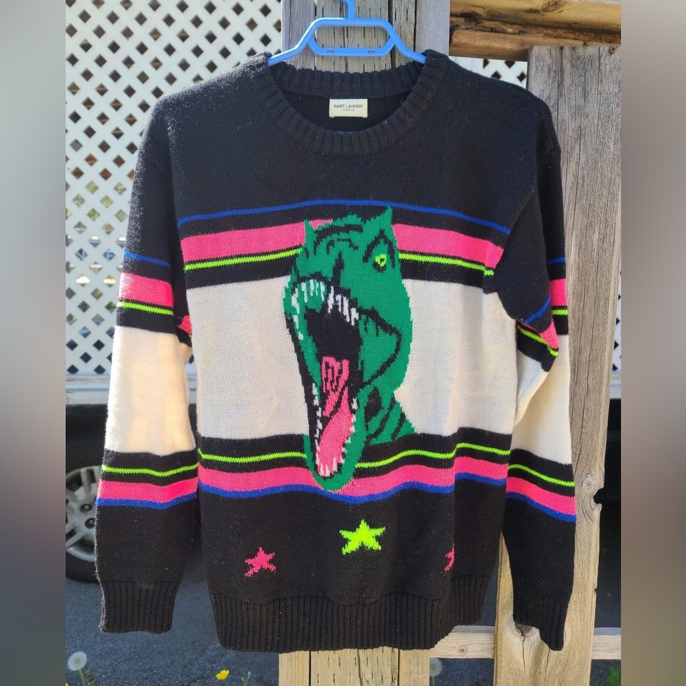 Saint Laurent Dinosaur Sweater Pink